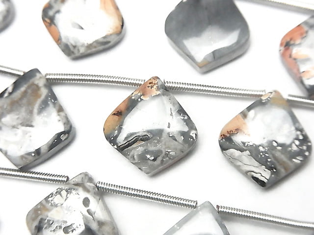 [Video] Maligno Jasper Pear Shape (Smooth) 1 Strand (8 Pieces)