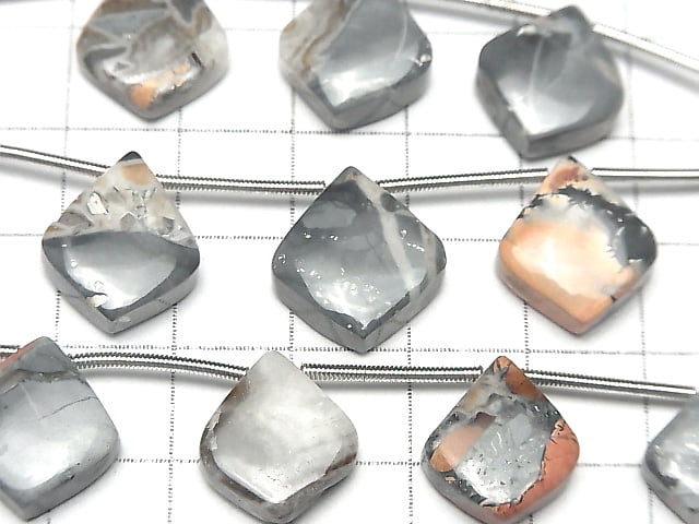 [Video] Maligno Jasper Pear Shape (Smooth) 1 Strand (8 Pieces)