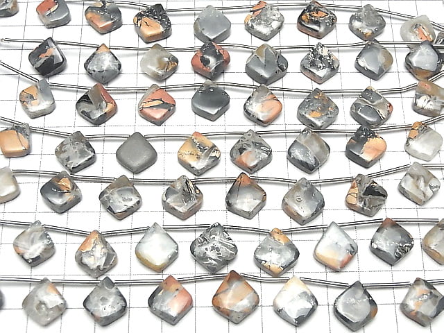 [Video] Maligno Jasper Pear Shape (Smooth) 1 Strand (8 Pieces)