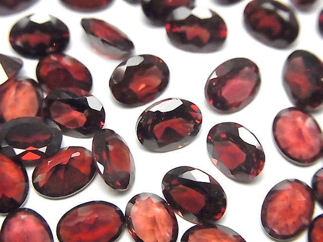 [Video] High Quality Mozambique Garnet AAA Loose Stone Oval Faceted 8x6mm 3pcs