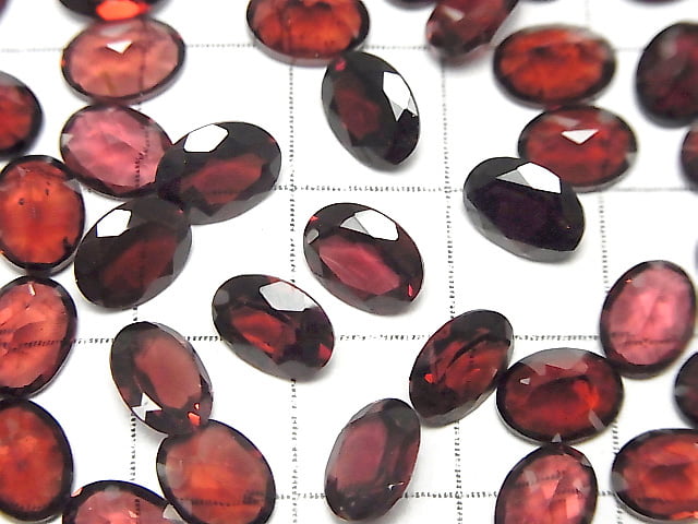 [Video] High Quality Mozambique Garnet AAA Loose Stone Oval Faceted 8x6mm 3pcs