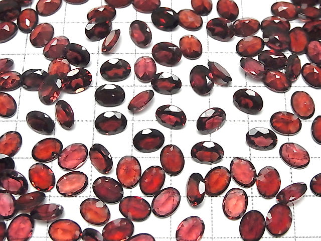 [Video] High Quality Mozambique Garnet AAA Loose Stone Oval Faceted 8x6mm 3pcs