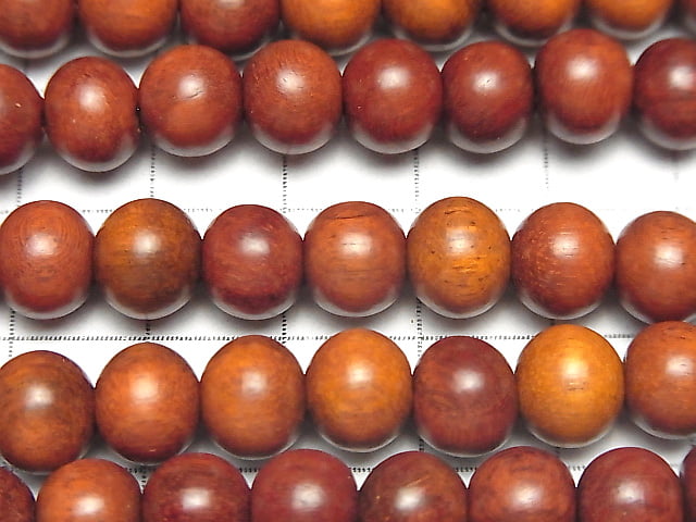 Redwood Semi Round 8mm 1strand beads (aprx.15inch / 38cm)