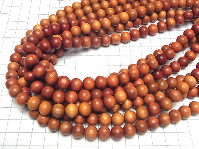 1strand $3.19! Redwood Semi Round 10mm 1strand beads (aprx.15inch / 38cm)
