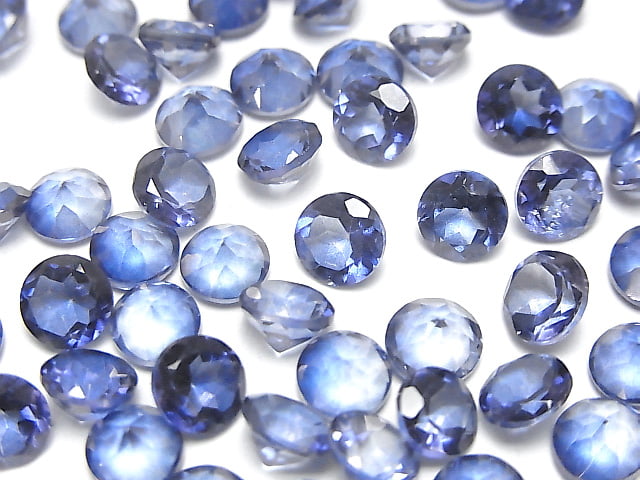[Video] High Quality Blue Mystic Topaz AAA Loose Stone Round Faceted 6x6mm 5pcs