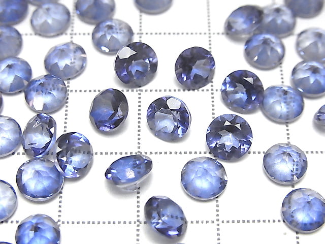 [Video] High Quality Blue Mystic Topaz AAA Loose Stone Round Faceted 6x6mm 5pcs