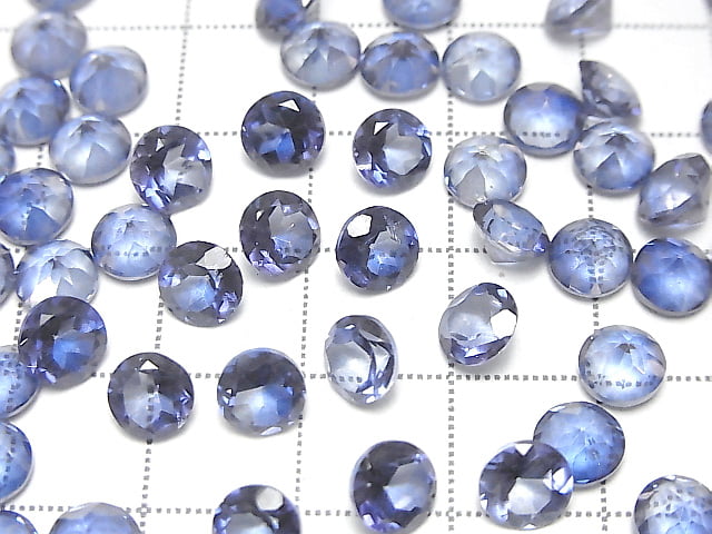 [Video] High Quality Blue Mystic Topaz AAA Loose Stone Round Faceted 6x6mm 5pcs