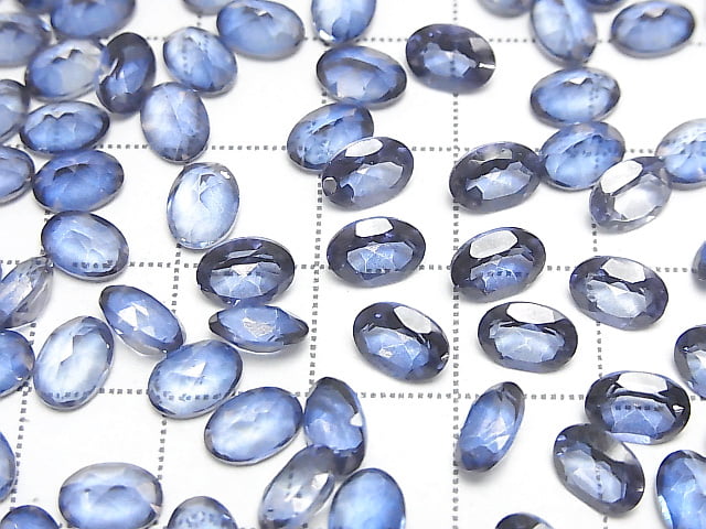 [Video] High Quality Blue Mystic Topaz AAA Loose Stone Oval Faceted 7x5mm 5pcs