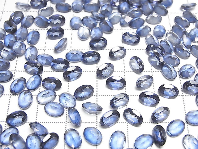 [Video] High Quality Blue Mystic Topaz AAA Loose Stone Oval Faceted 7x5mm 5pcs