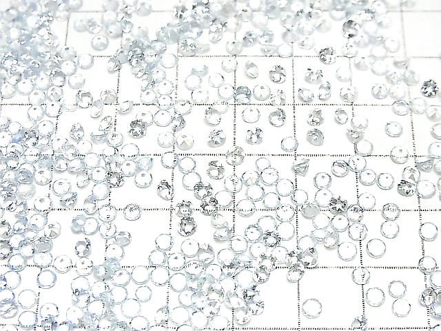 [Video] High Quality Aquamarine AAA Undrilled Round Faceted 3x3mm 5pcs