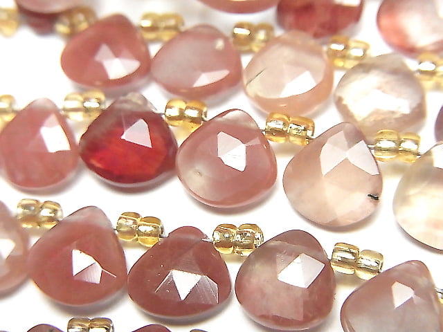 [Video]High Quality Andesine AAA Chestnut Faceted Briolette 1strand beads (aprx.7inch/18cm)