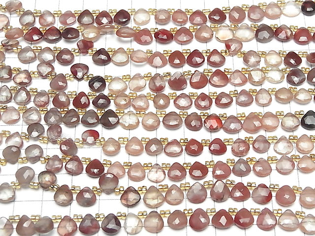 [Video]High Quality Andesine AAA Chestnut Faceted Briolette 1strand beads (aprx.7inch/18cm)