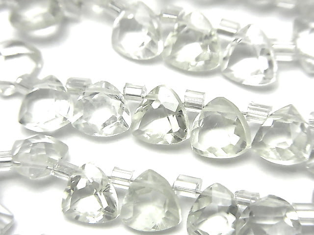 [Video] High Quality Green Amethyst AAA Triangle Faceted 6x6mm 1strand (28pcs )