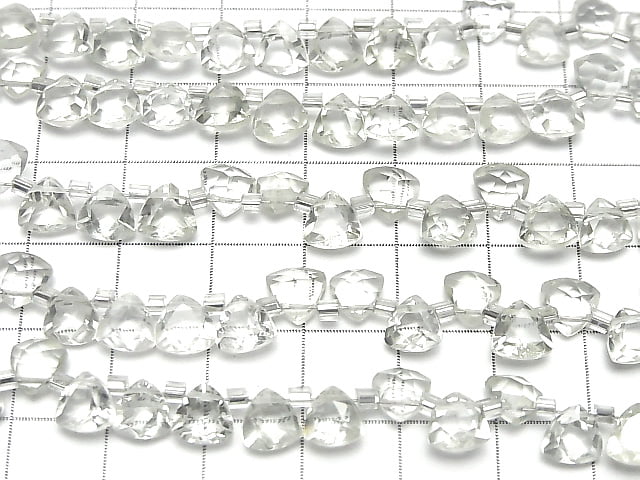 [Video] High Quality Green Amethyst AAA Triangle Faceted 6x6mm 1strand (28pcs )