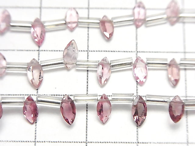 [Video]High Quality Pink Tourmaline AAA Marquise Faceted 6x3mm 1strand (8pcs)