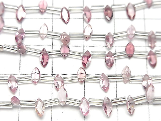 [Video]High Quality Pink Tourmaline AAA Marquise Faceted 6x3mm 1strand (8pcs)