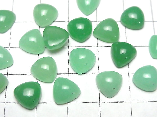 3pcs $14.99! Chrysoprase AA++ Triangle Cabochon 9x9mm 3pcs