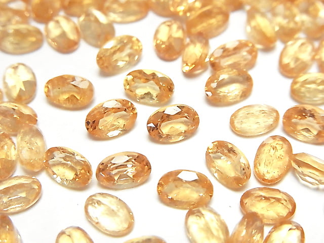 [Video] High Quality Imperial Topaz AAA- Loose stone Oval Faceted 6x4mm 5pcs