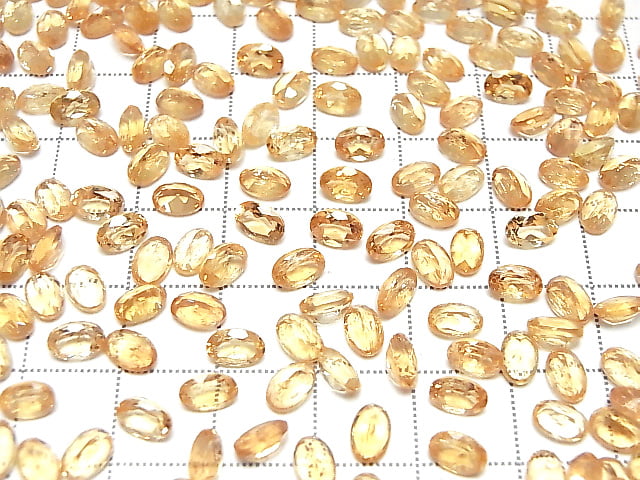 [Video] High Quality Imperial Topaz AAA- Loose stone Oval Faceted 6x4mm 5pcs