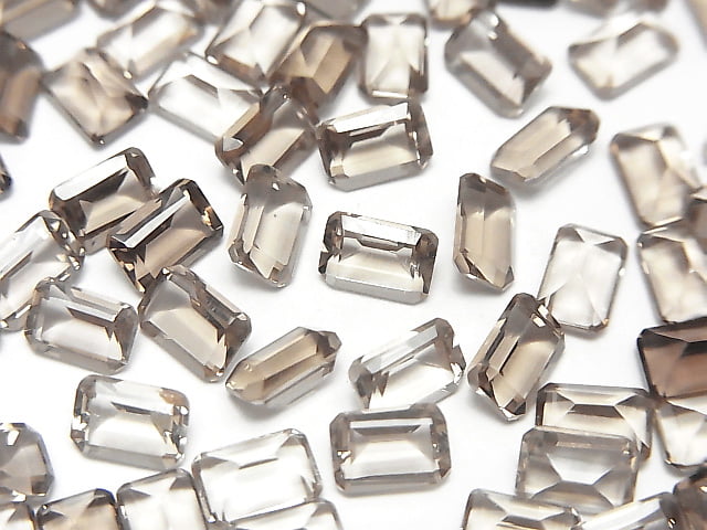 [Video] High Quality Smoky Quartz AAA Loose Stone, Rectangle Faceted, 6x4mm, 10pcs