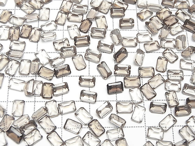 [Video] High Quality Smoky Quartz AAA Loose Stone, Rectangle Faceted, 6x4mm, 10pcs