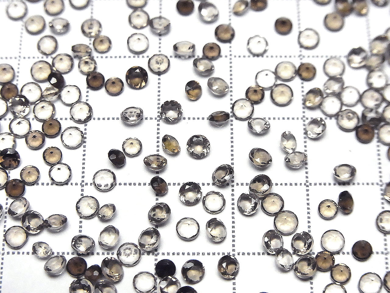 [影片]高品質茶晶 AAA 圓形刻面裸石 3x3mm 10顆