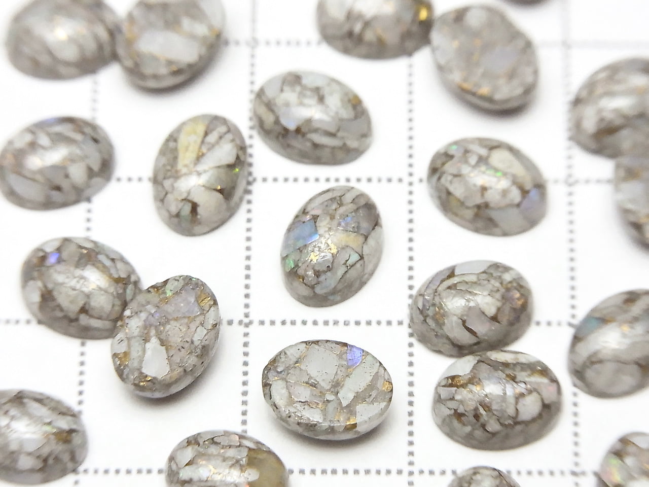 [影片] 銅蛋白石 AAA 橢圓形素面刻面 8x6mm 5顆
