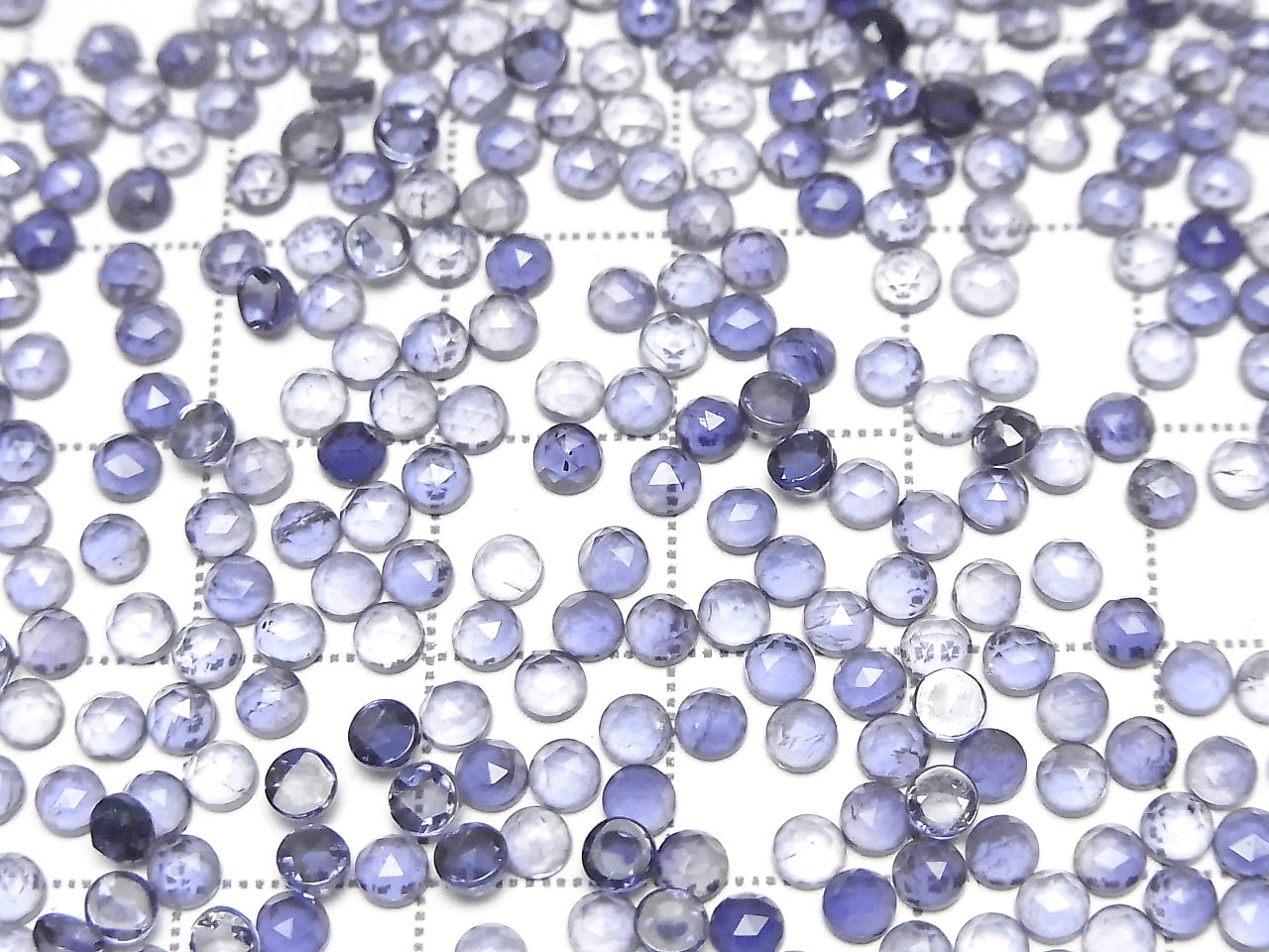 High Quality Iolite AAA Rose Cut Round 3x3mm 10pcs $2.79!