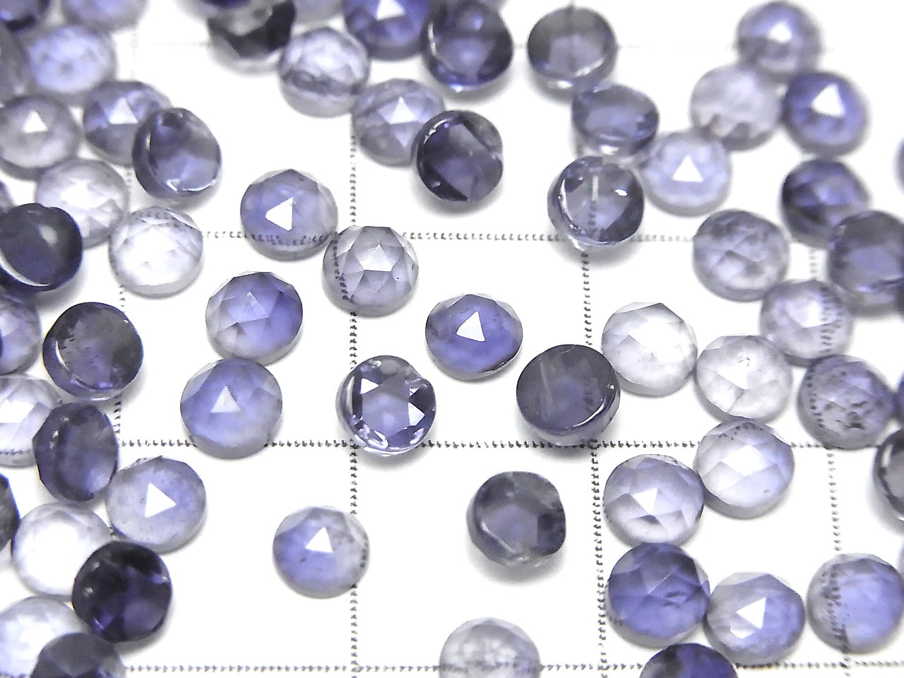 High Quality Iolite AAA Rose Cut Round 4x4mm 10pcs $6.79!