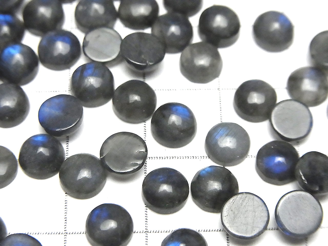 Blue Labradorite AA++ Round Cabochon 6x6mm 10pcs