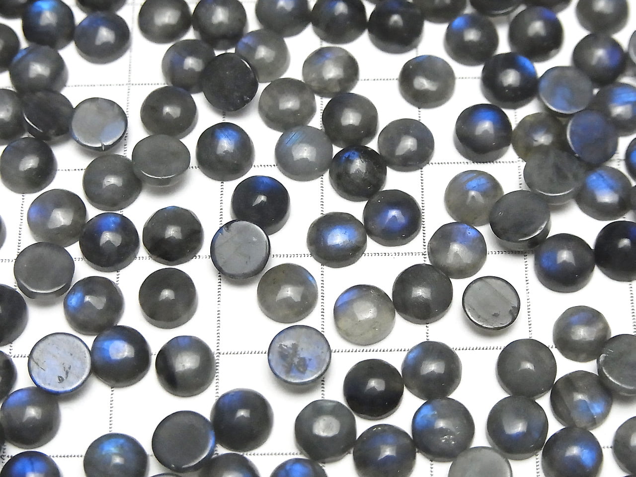 Blue Labradorite AA++ Round Cabochon 6x6mm 10pcs