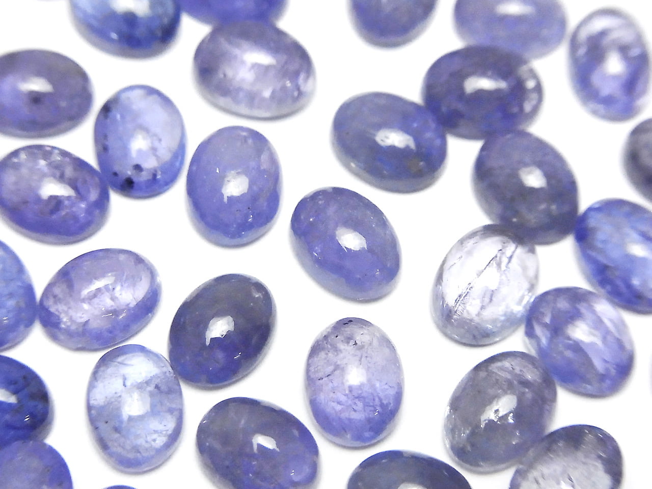 Tanzanite AA++ Oval Cabochon 8x6mm 2pcs