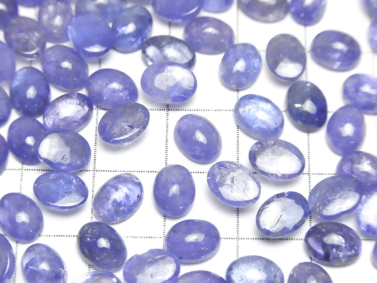 Tanzanite AA++ Oval Cabochon 8x6mm 2pcs