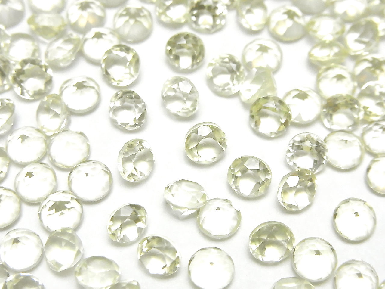 高品質檸檬石英 AAA 裸石 圓形刻面 5x5mm 10顆