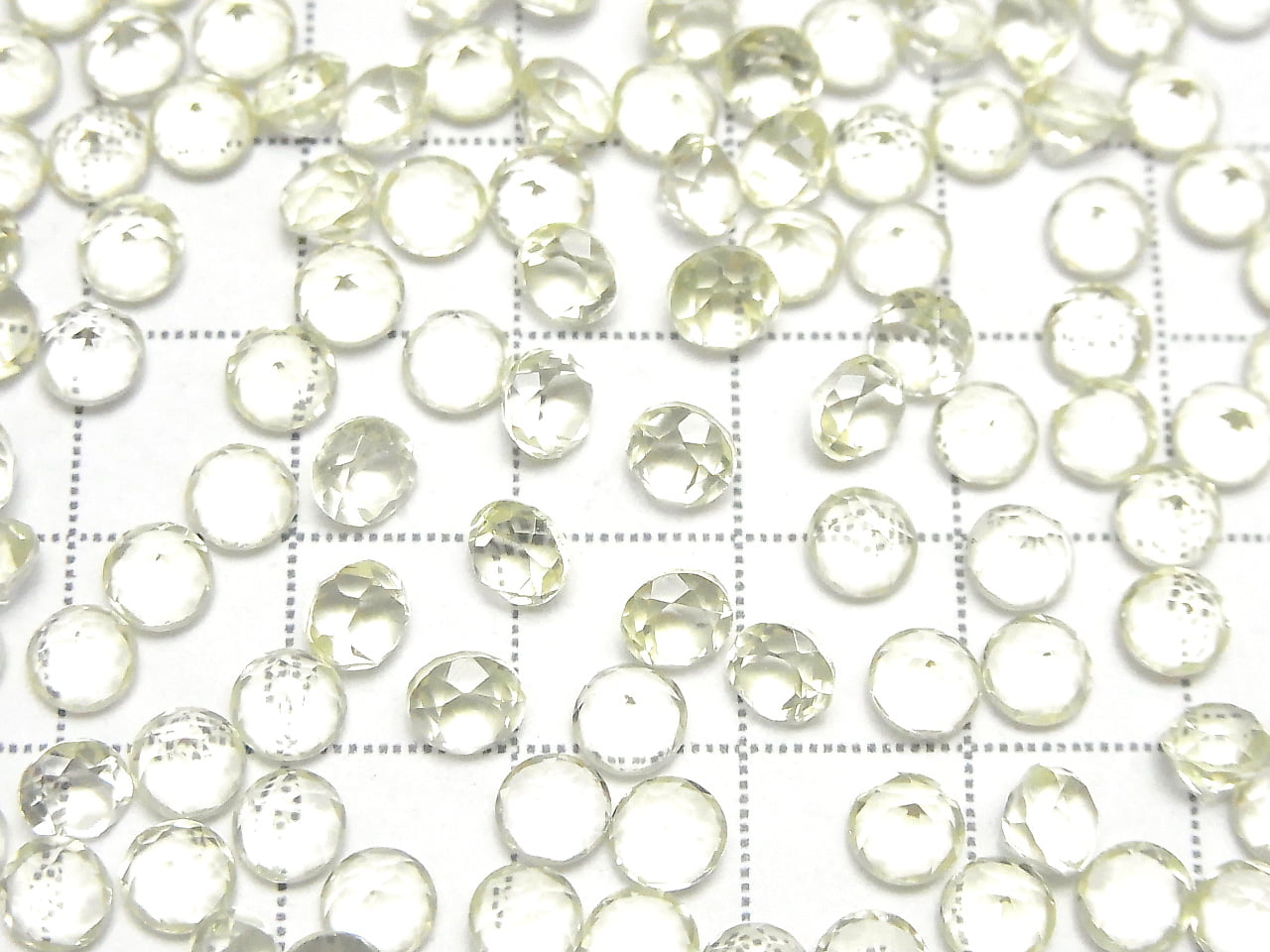 高品質檸檬石英 AAA 裸石 圓形刻面 5x5mm 10顆