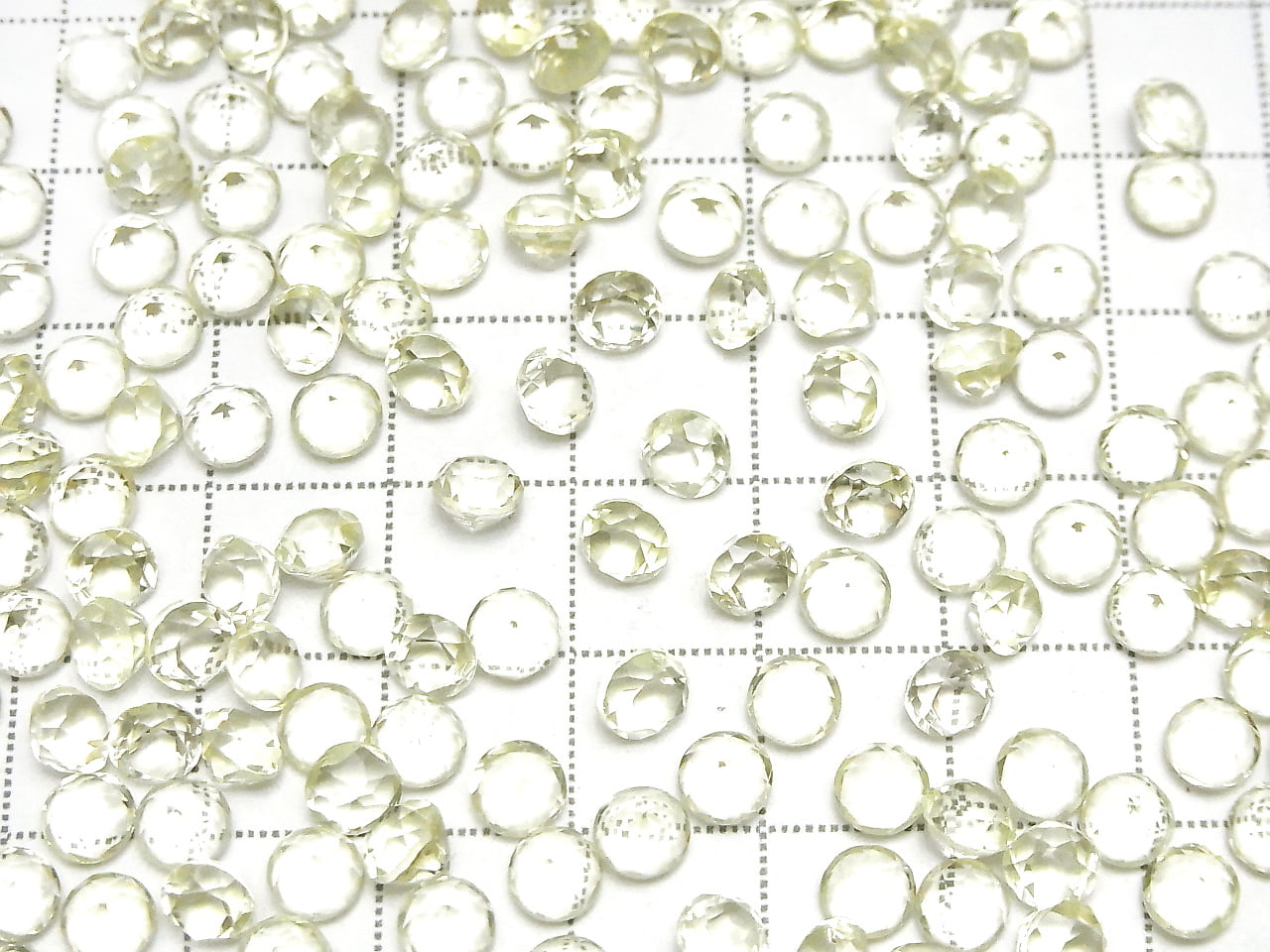 高品質檸檬石英 AAA 裸石 圓形刻面 5x5mm 10顆