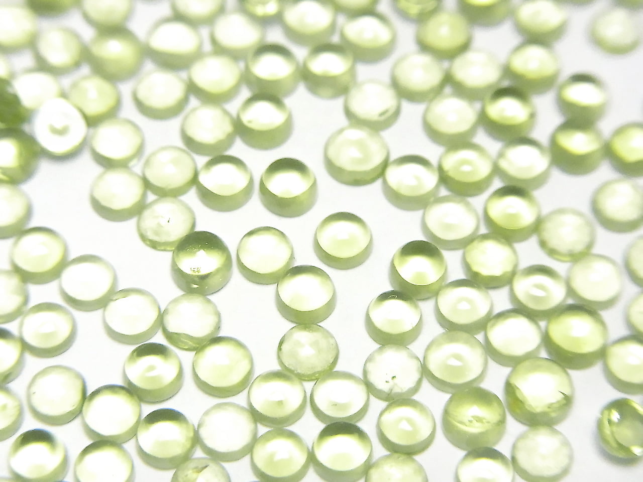 高品質橄欖石 AAA 圓形凸圓面 3x3mm 10顆 $3.79