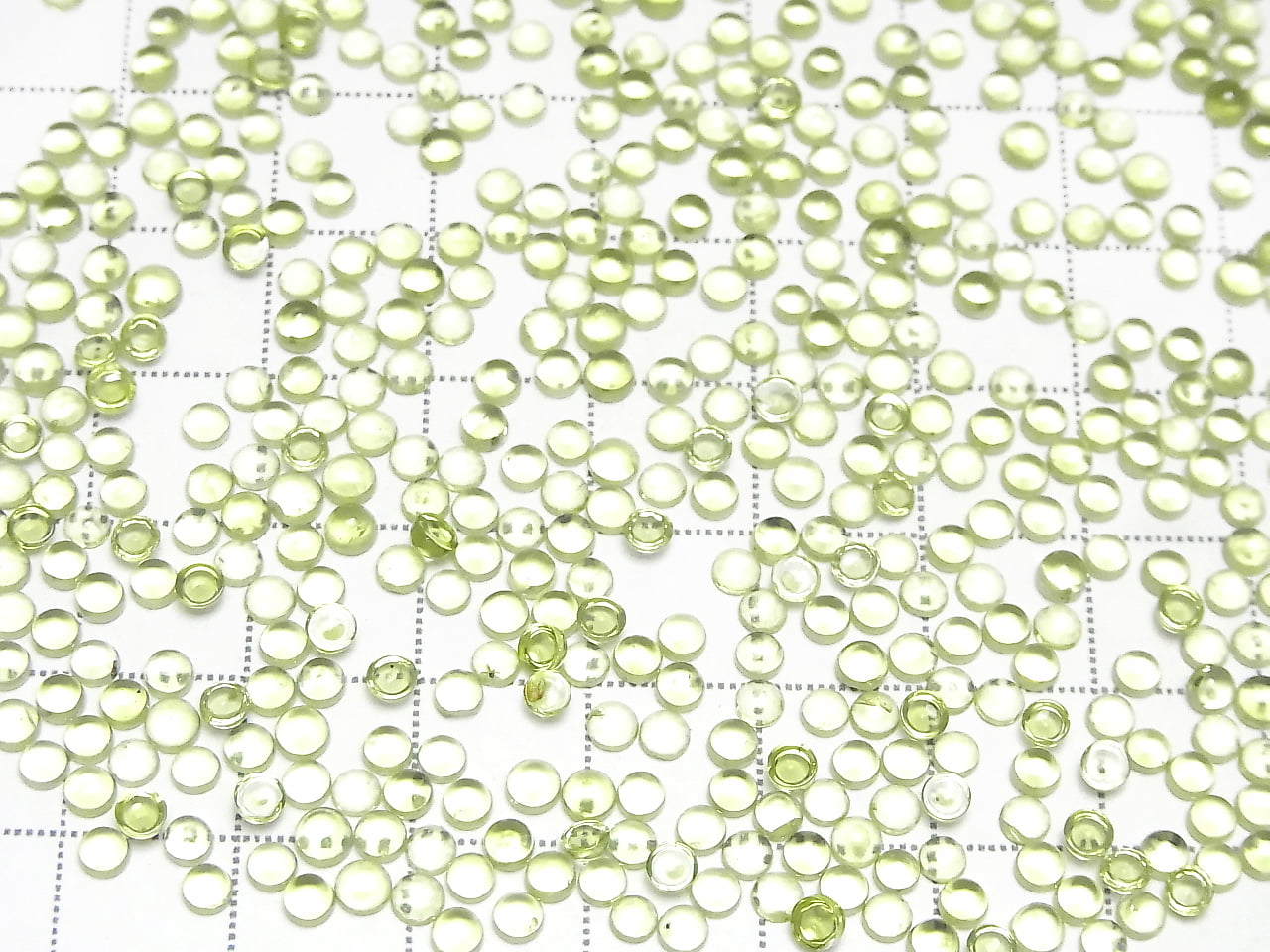 高品質橄欖石 AAA 圓形凸圓面 3x3mm 10顆 $3.79