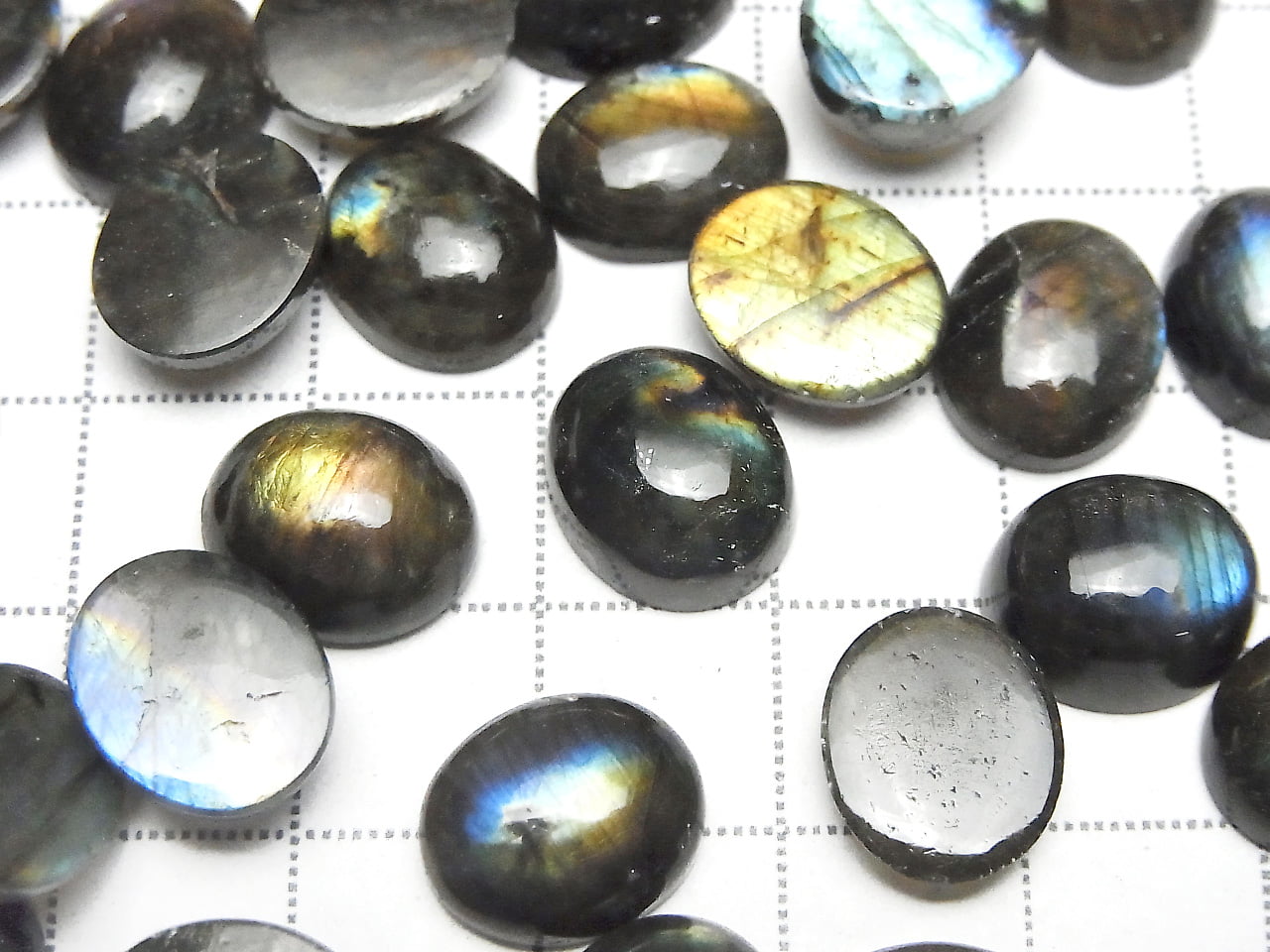 Spectrolite de Finlande AAA Ovale Cabochon 12 x 10 mm 2 paires 16,99 $ !