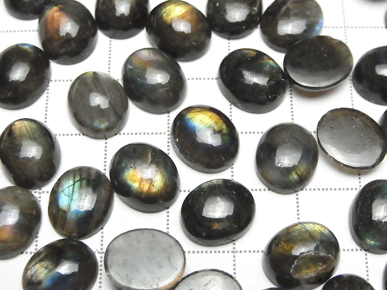 Spectrolite de Finlande AAA Ovale Cabochon 12 x 10 mm 2 paires 16,99 $ !