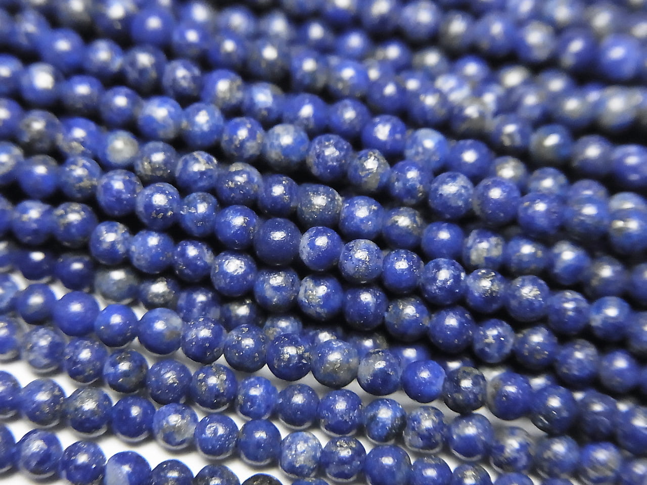Lapislazuli AA+ Rund 2mm 1Strang Perlen (ca. 15 Zoll / 37 cm)