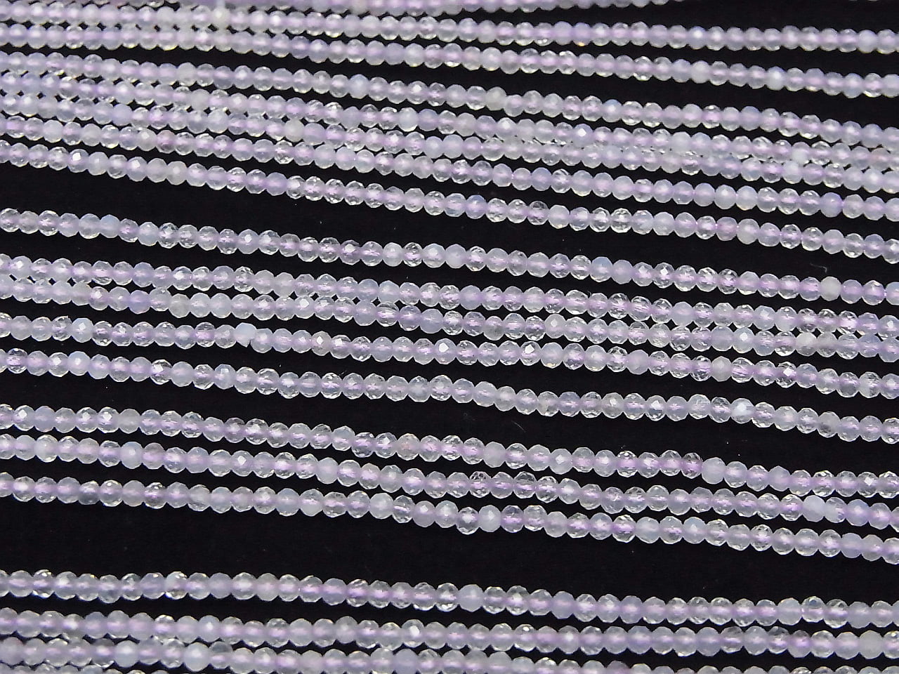 Hochwertig! Scorolit AA++ Facettiert Rund 2mm 1Strang Perlen (ca. 15 Zoll/37 cm)