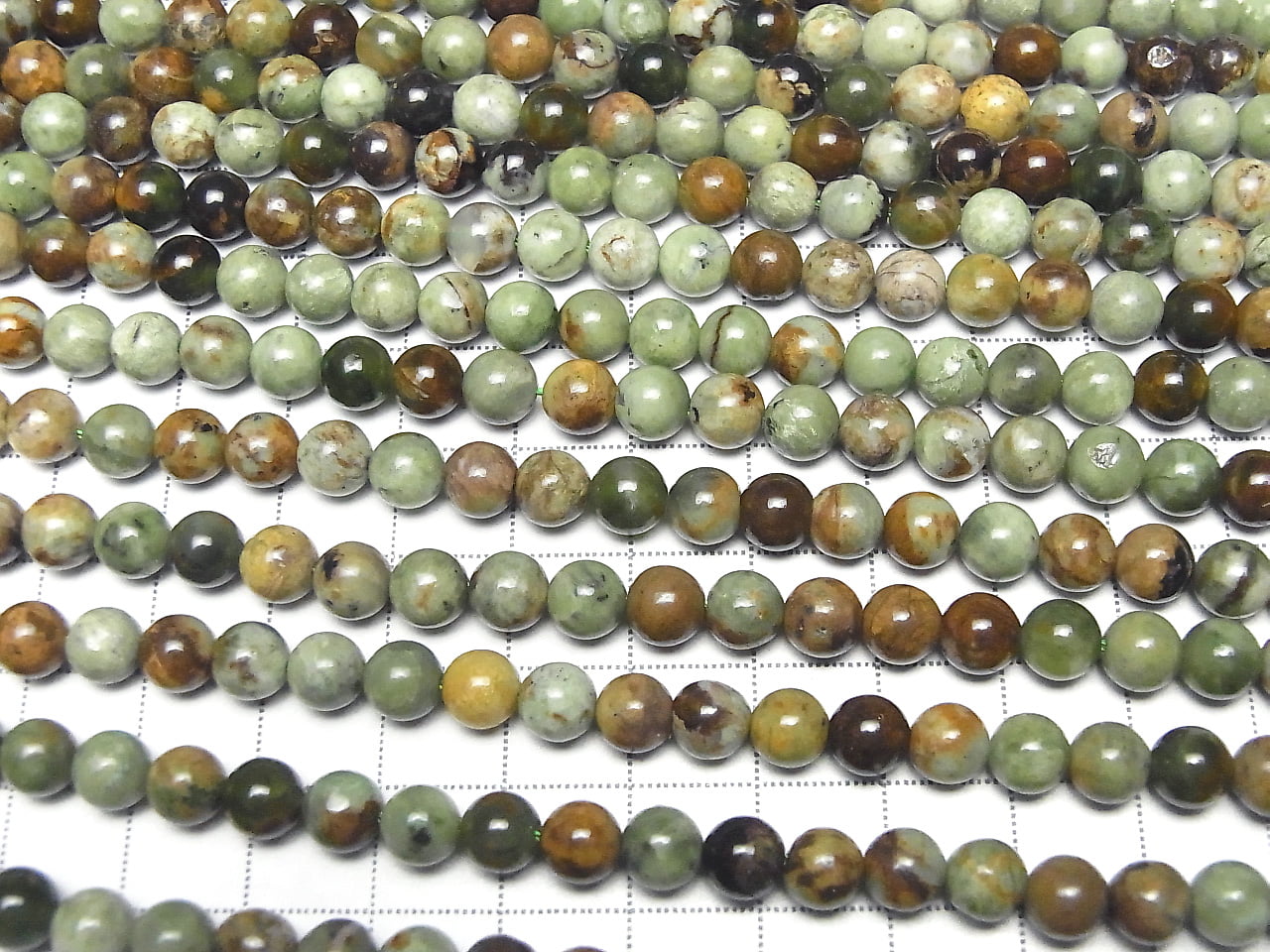 Green Opal Round 6mm 1strand beads (approx. 15 inches/37 cm)