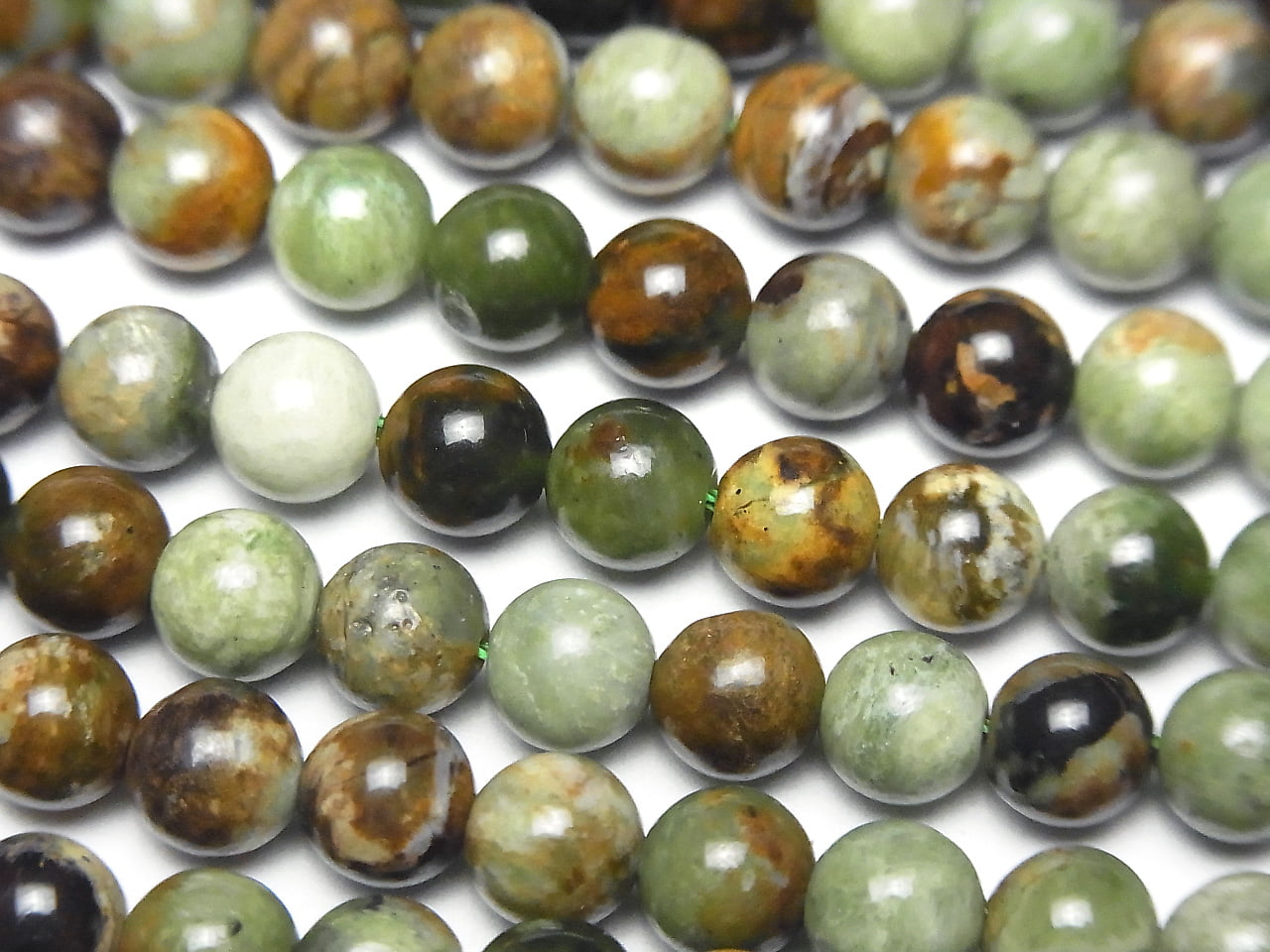 Green Opal Round 6mm 1strand beads (approx. 15 inches/37 cm)