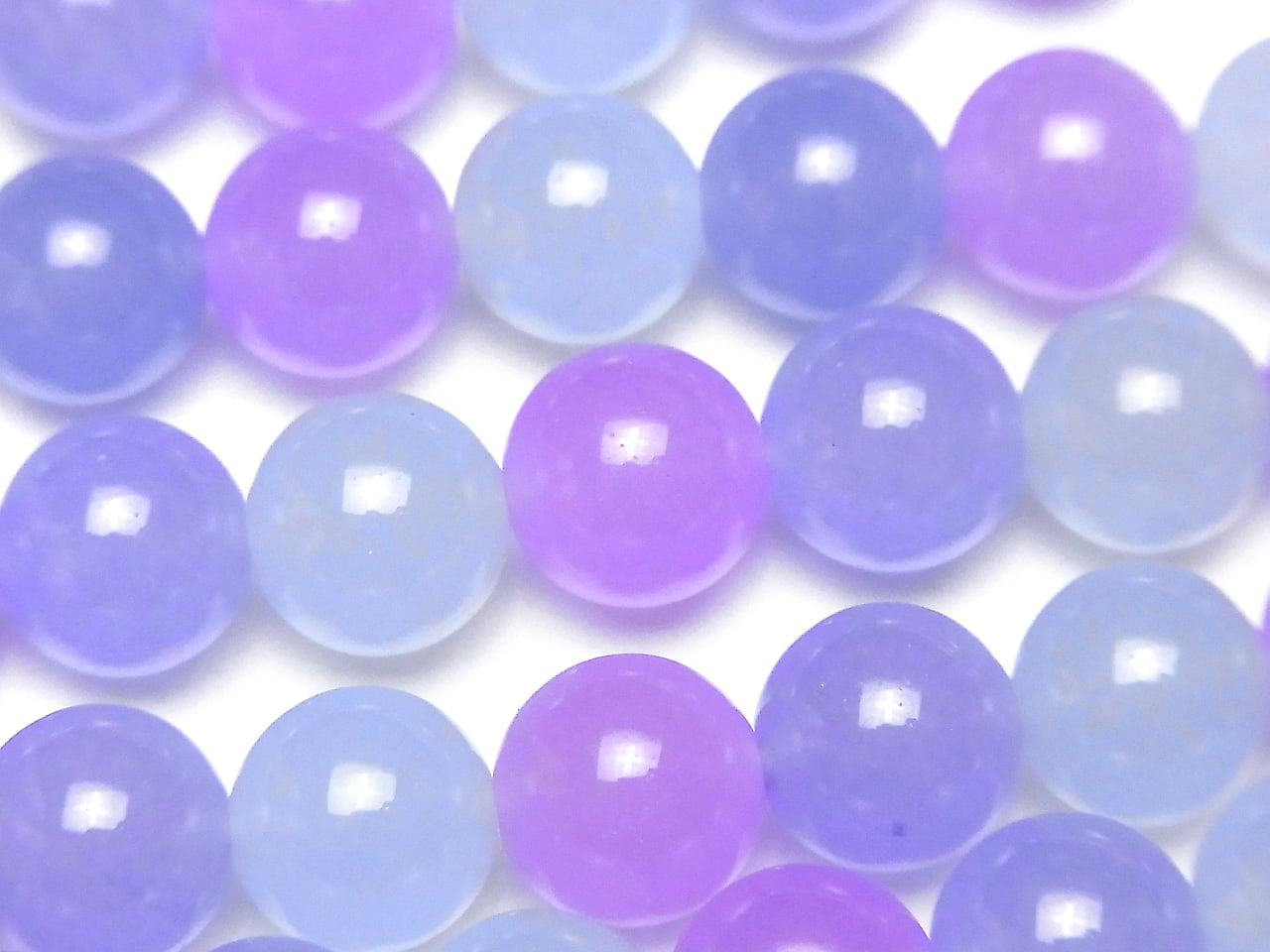 3 colors Mix Color Jade Round 10mm Purple 1strand beads (aprx.15inch / 36cm)