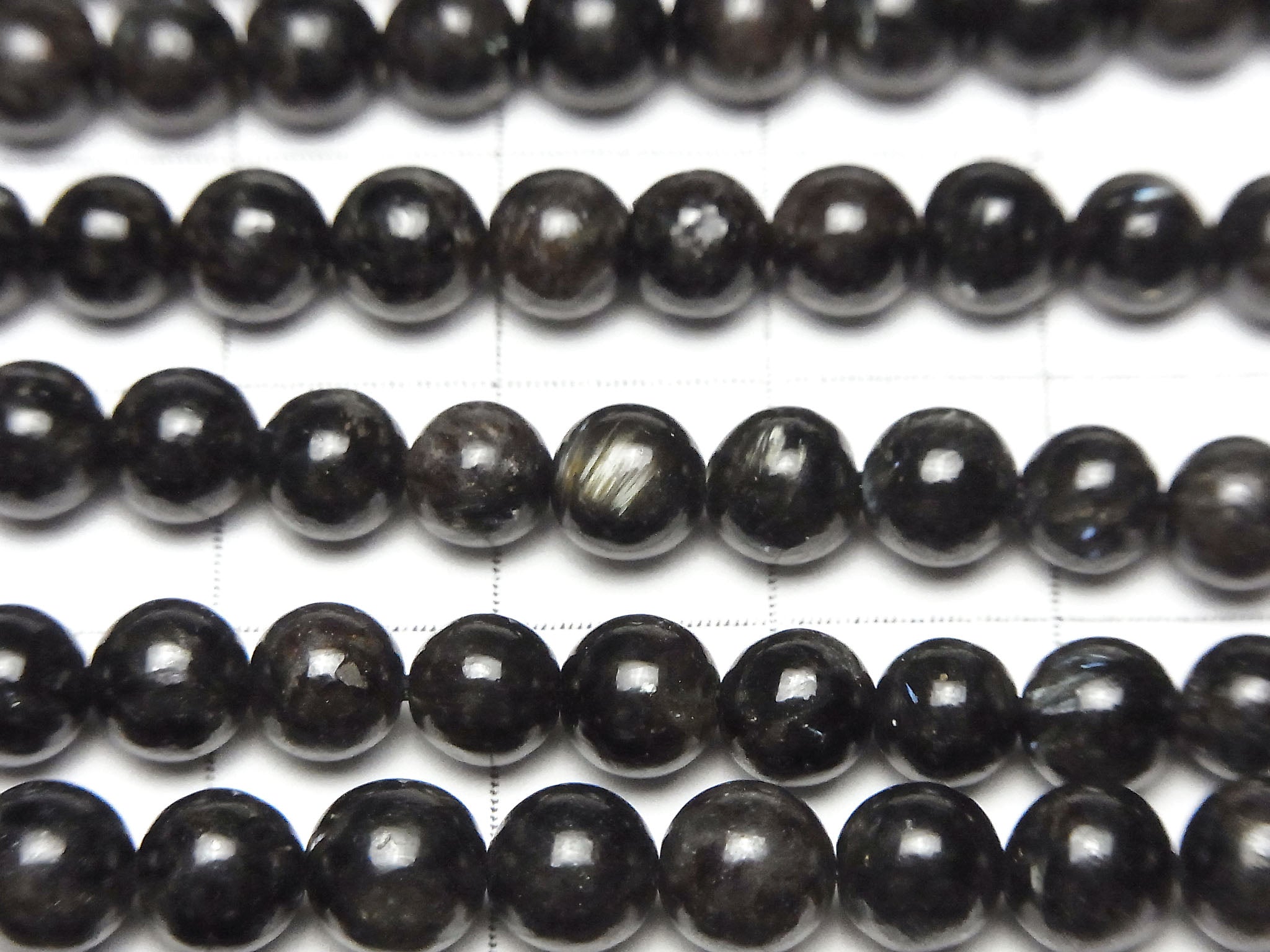 Nuumite Round 6mm 1strand beads (aprx.15inch / 37cm)