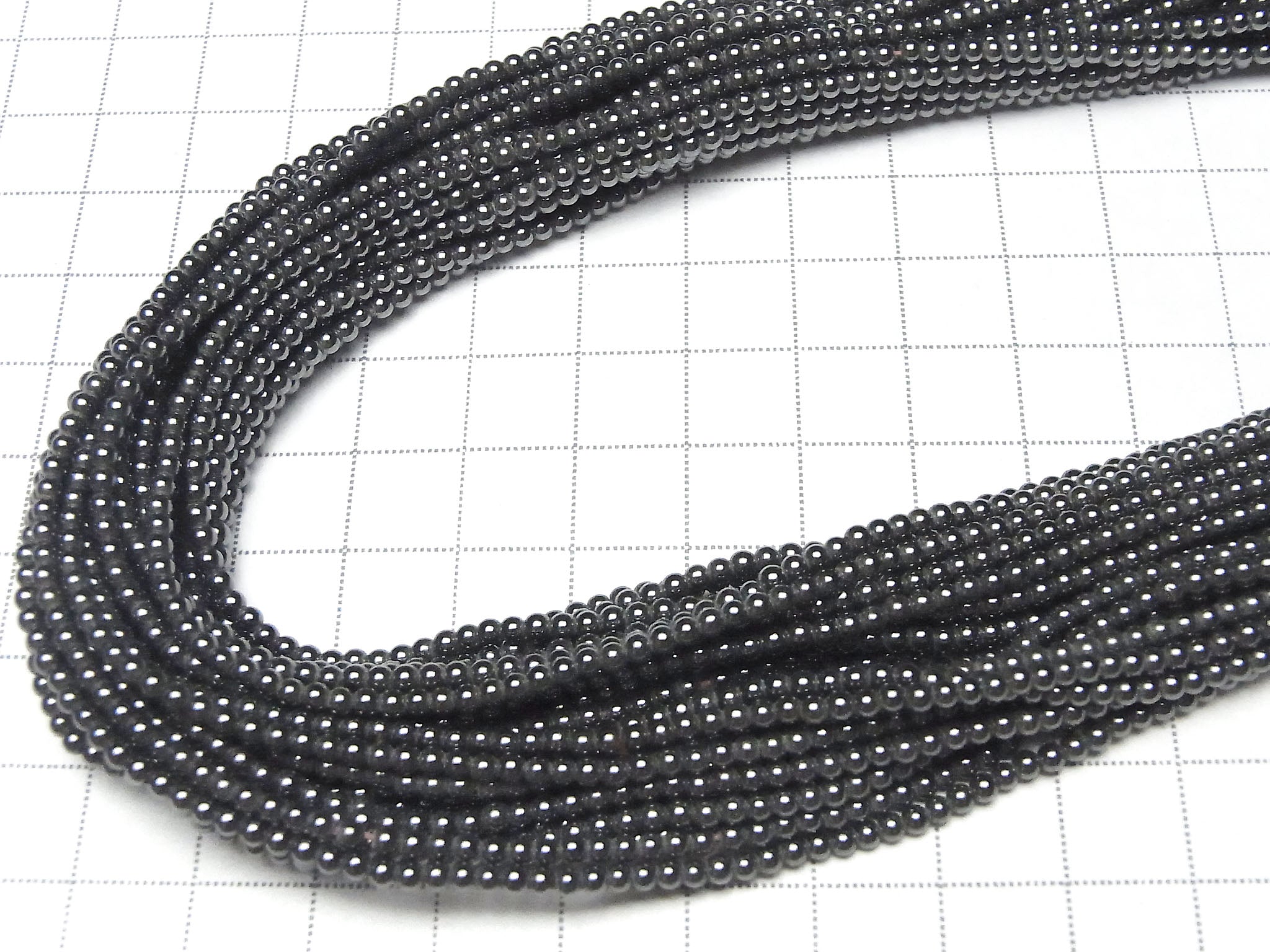 Magnetic! Hematite Round 2mm 1strand beads (aprx.15inch/38cm)