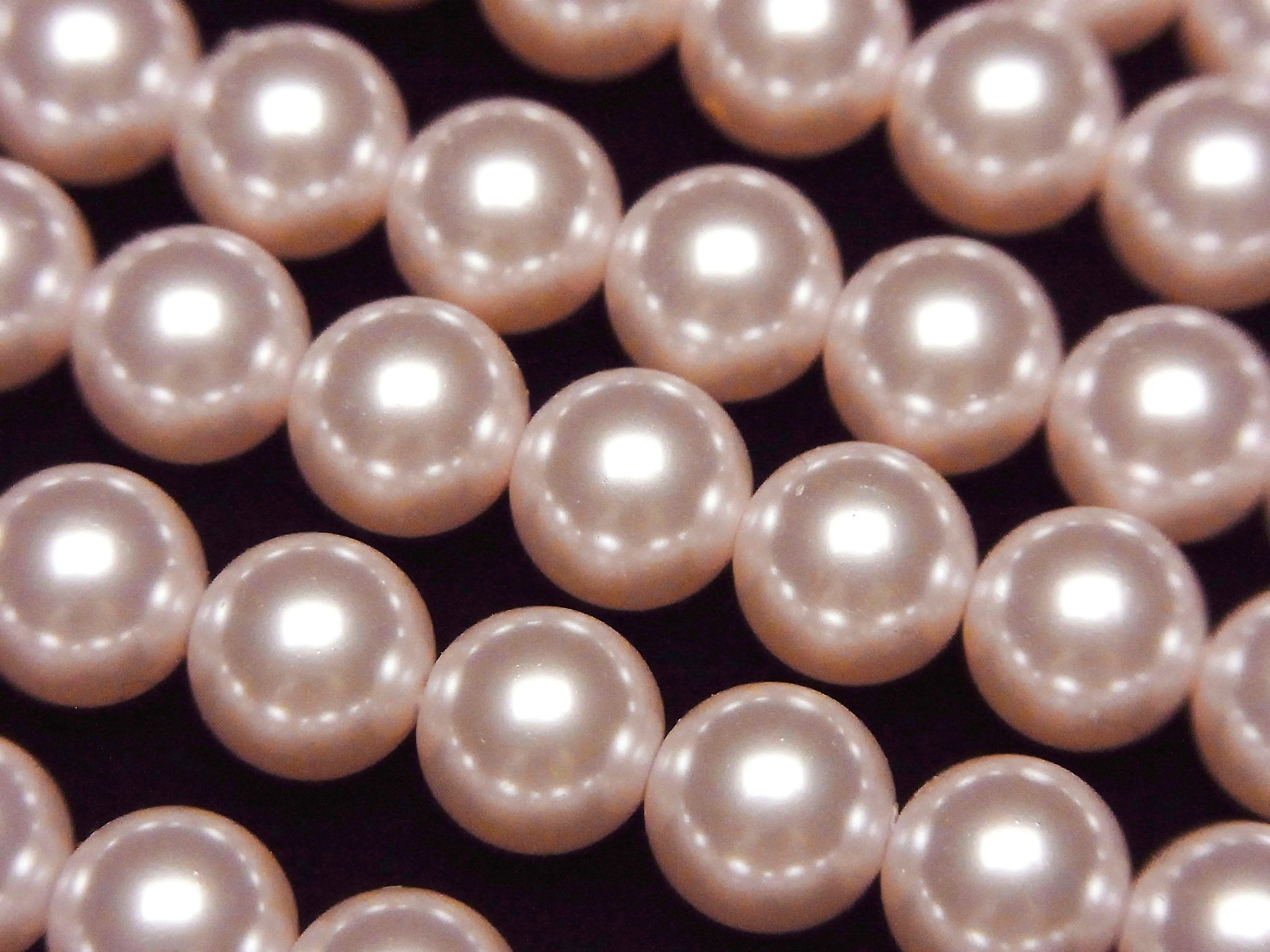 Glass Pearl Round 8mm [Baby Pink] 1strand beads (approx. 15 inches/38 cm)