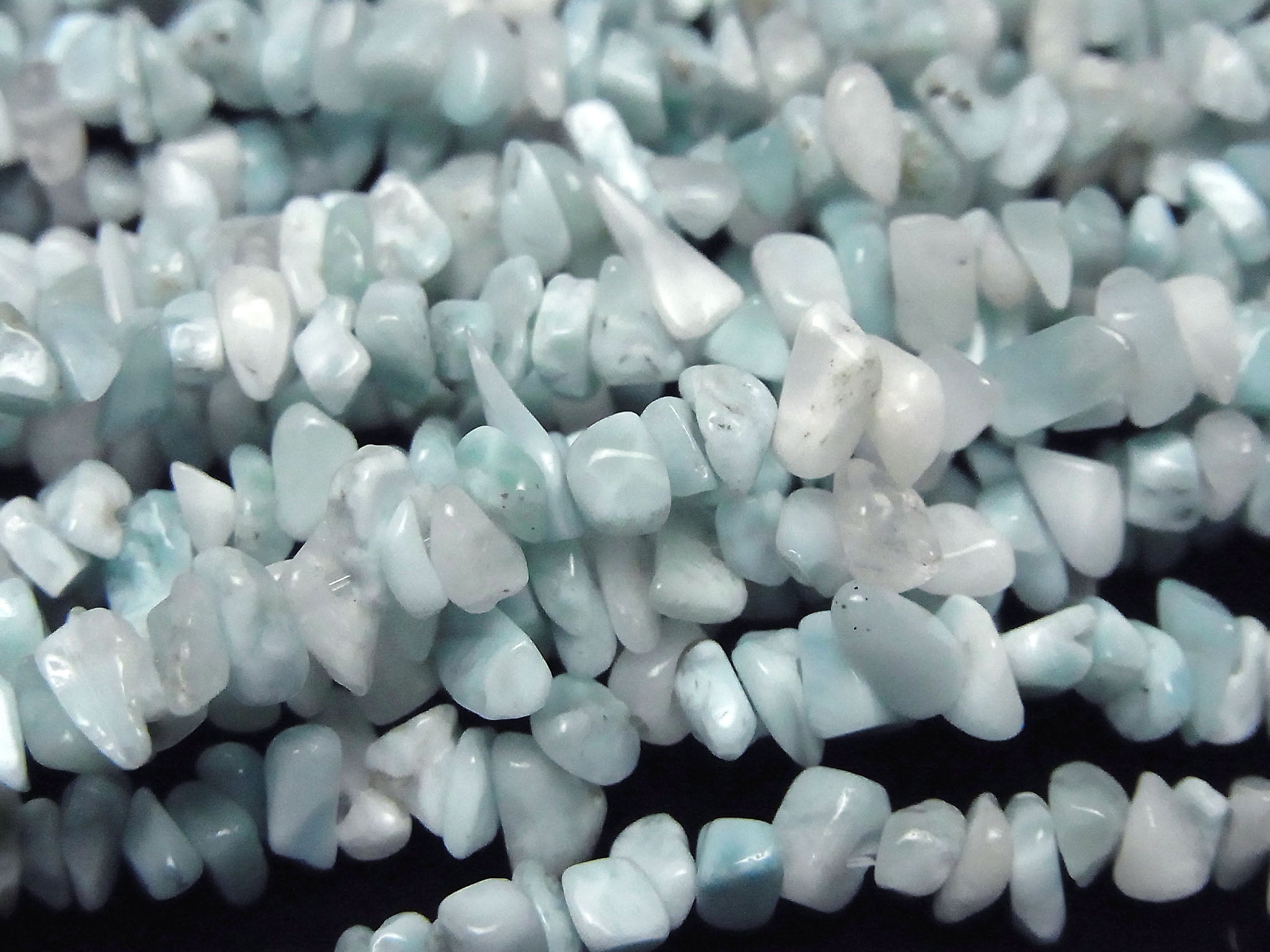 Larimar Pectolite AA Chips (Small Nugget) 1strand beads (aprx.15inch/37cm)