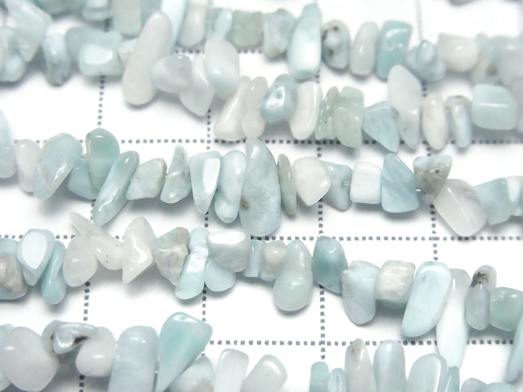 Larimar Pectolite AA Chips (Small Nugget) 1strand beads (aprx.15inch/37cm)